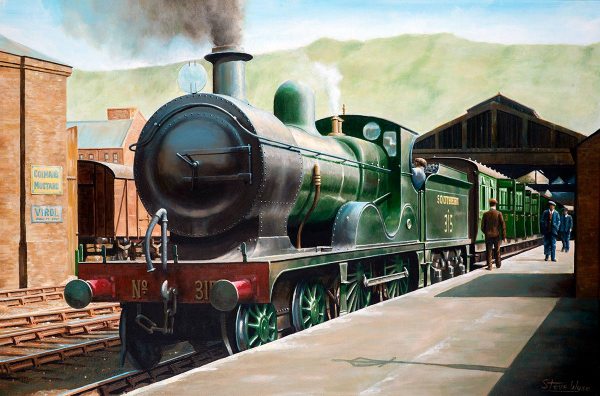 Wainwright E-class loco at Dover Priory Station in 1925