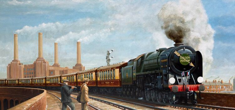 The Golden Arrow Pullman The Golden Arrow Pullman train near Battersea Power Station