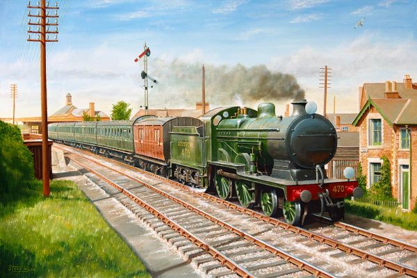 Broadstairs railway station in Southern Railway days.