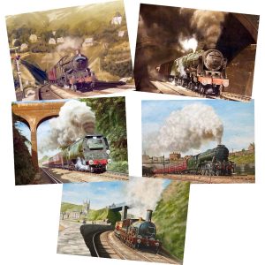 British Railway Steam Train Greeting Cards