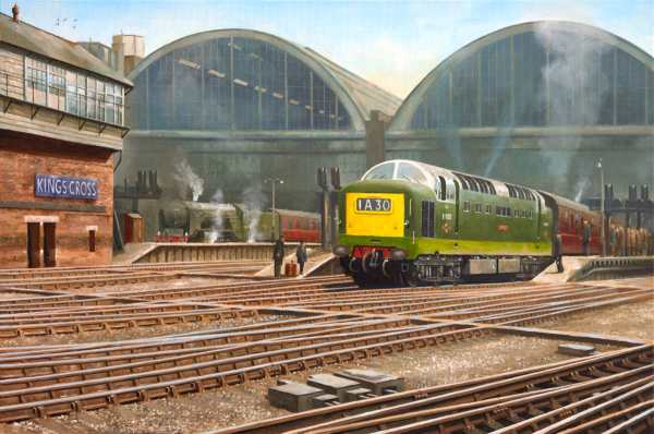 Deltic at London Kings Cross station in 1963.