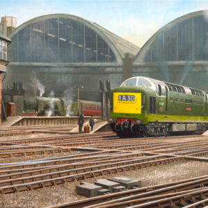 Deltic at London Kings Cross station in 1963.