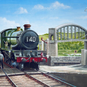 Great Western Railway Castle class crosses the Royal Albert Bridge
