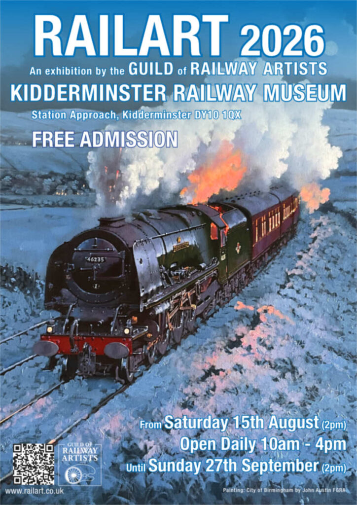 Railway art exhibition poster