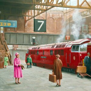 Class 52 Western diesel locomotive at Birmingham Snow Hill station