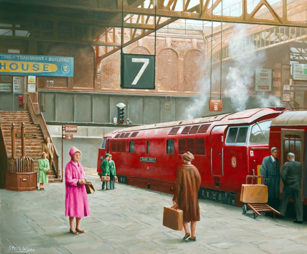 Class 52 Western diesel locomotive at Birmingham Snow Hill station