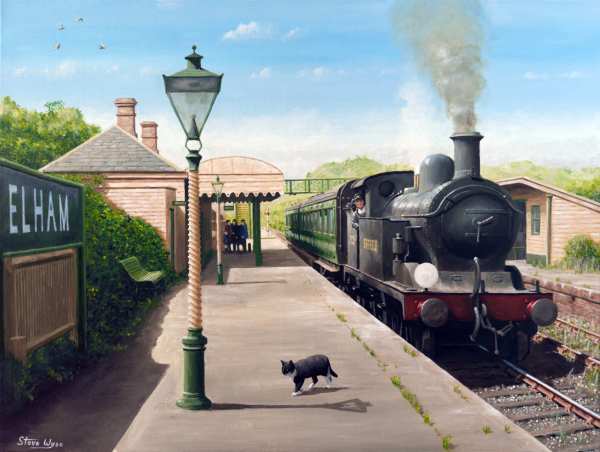 Elham Railway Station on the Elham Valley Line